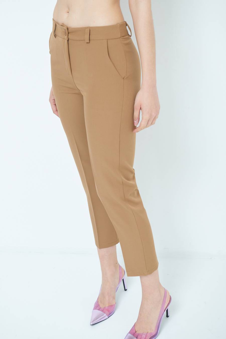 Kikisix PANTALONE SIGARETTA FANGO Offerte giornaliere