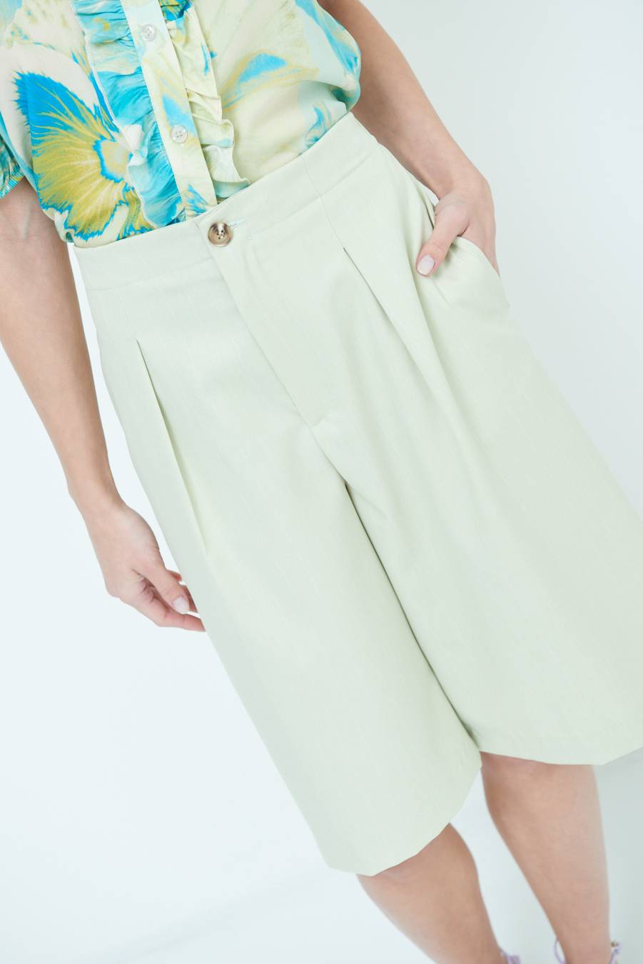 Kikisix PANTA GONNA 3/4 MENTA Prezzo basso