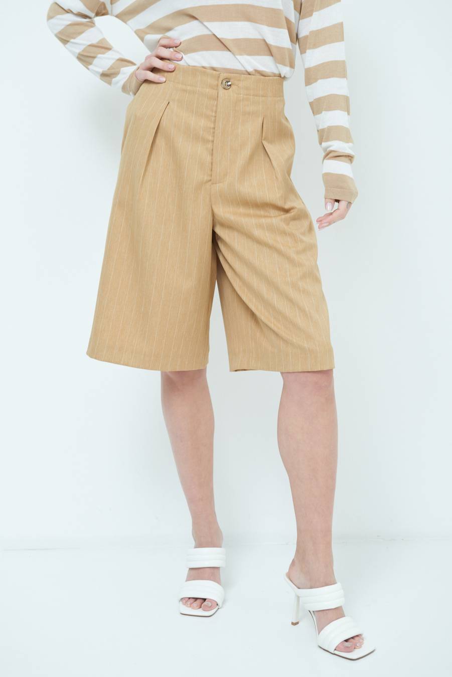 Kikisix PANTA GONNA 3/4 CAMMELLO Super Saving Price