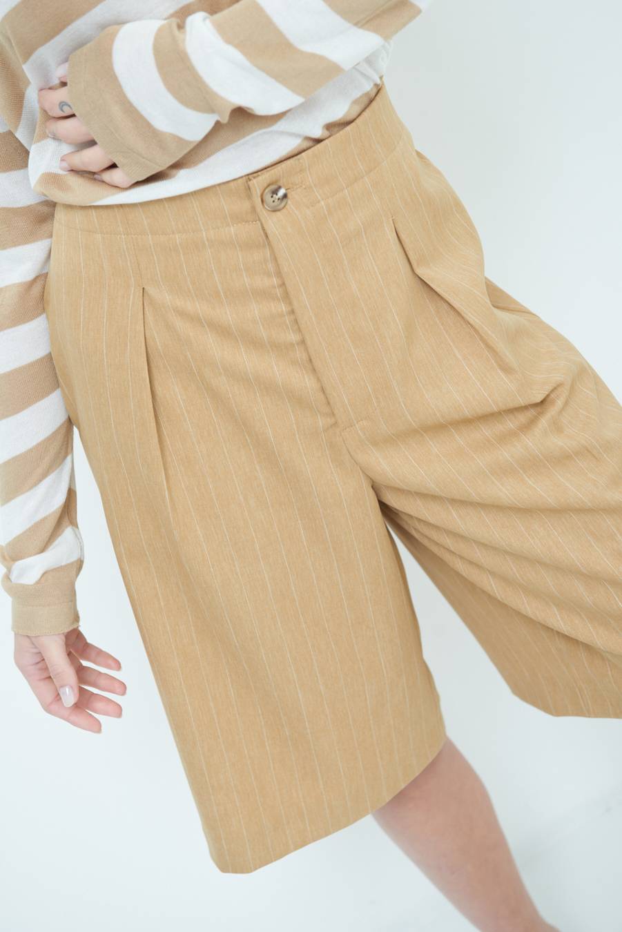 Kikisix PANTA GONNA 3/4 CAMMELLO Super Saving Price