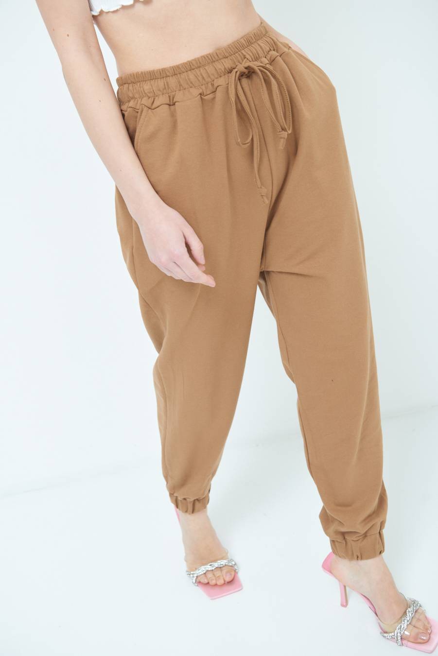 Kikisix PANTALONE TUTA TABACCO Ritorno libero