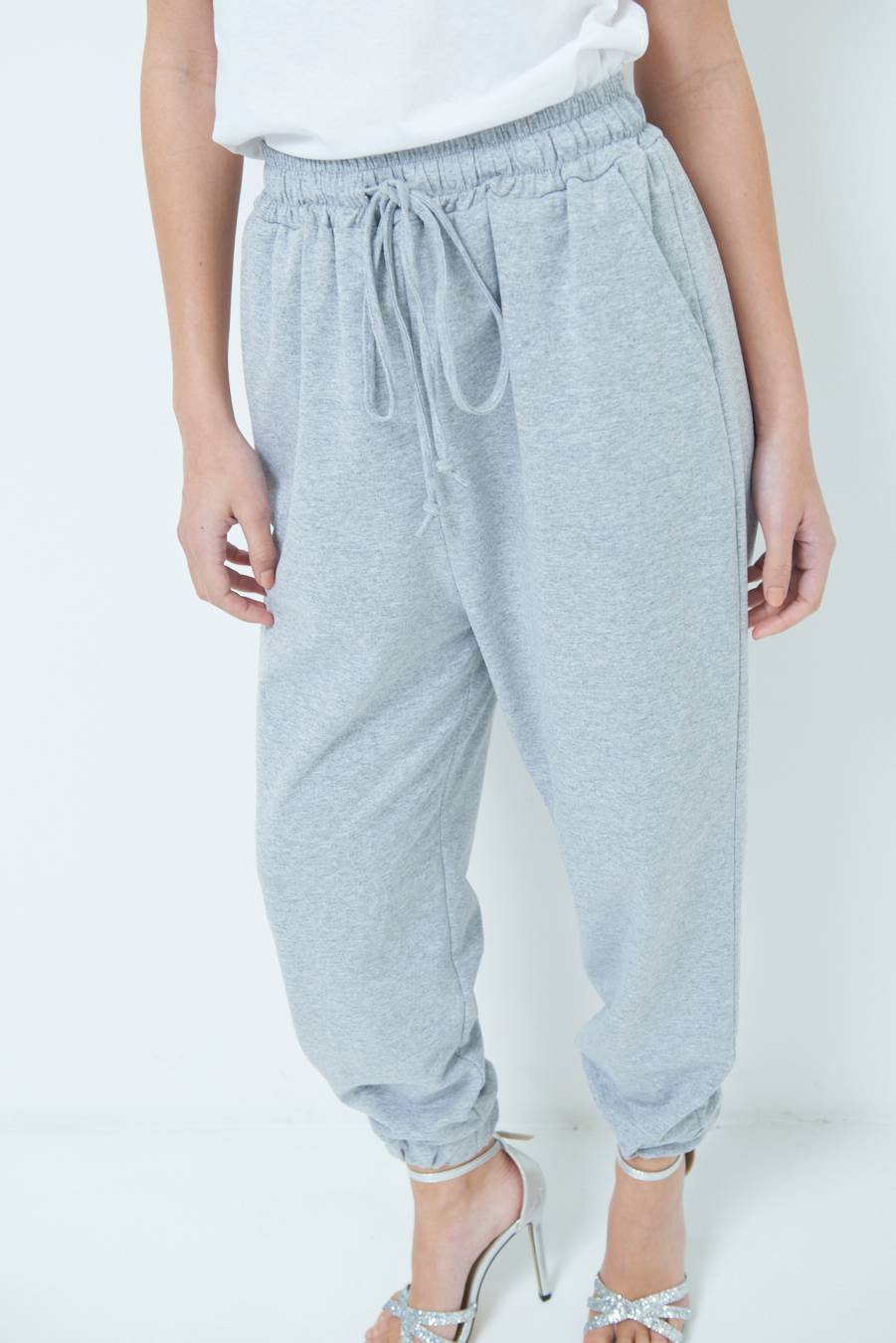 Kikisix PANTALONE TUTA GRIGIO Promozione temporanea