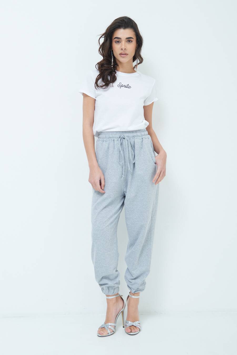Kikisix PANTALONE TUTA GRIGIO Promozione temporanea