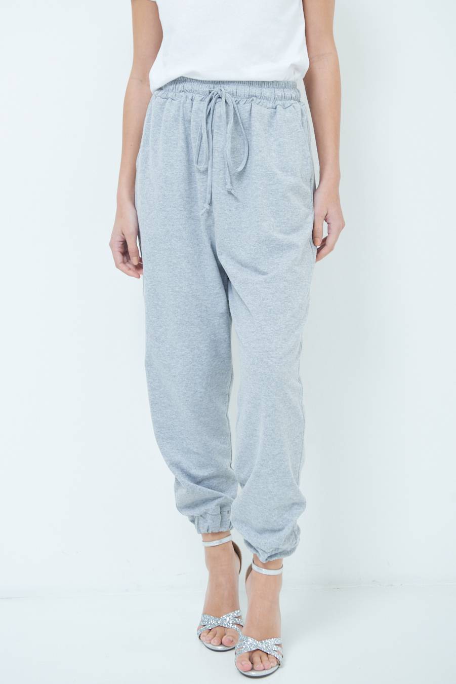 Kikisix PANTALONE TUTA GRIGIO Promozione temporanea