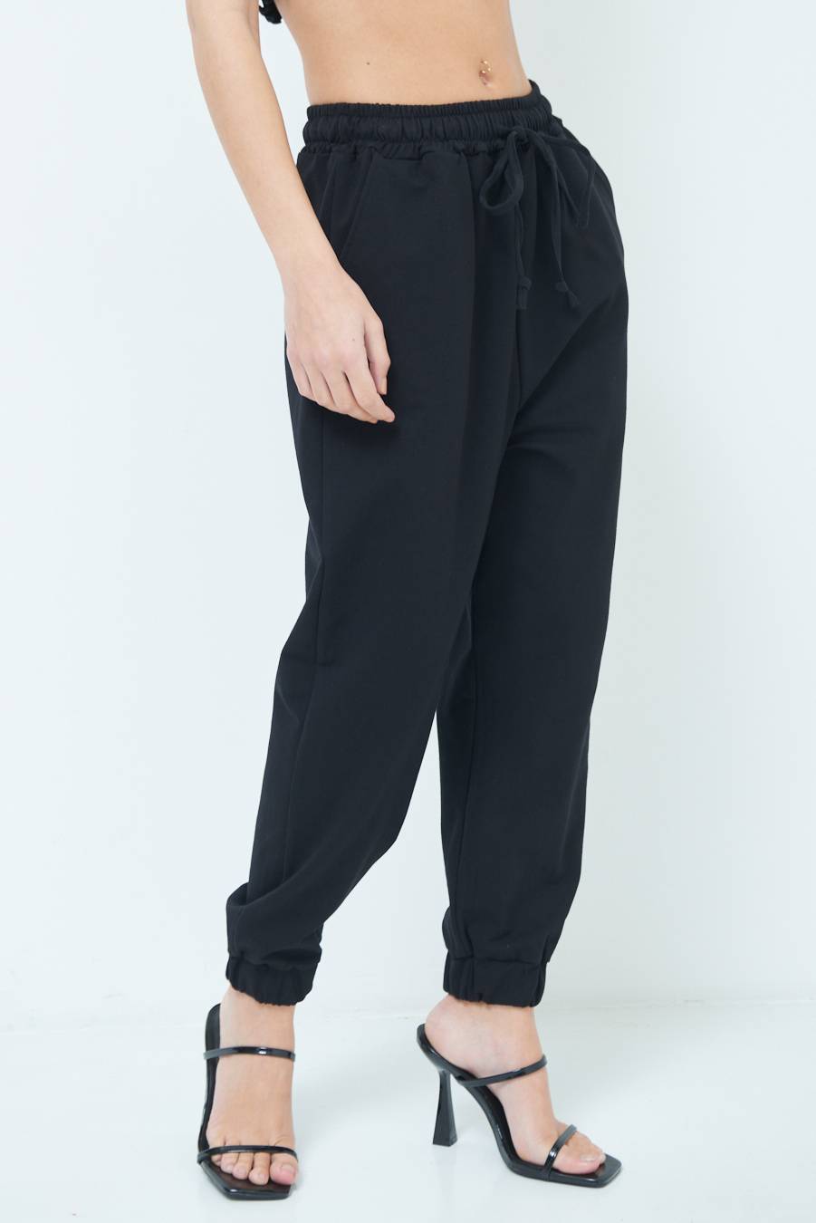 Kikisix PANTALONE TUTA NERO Fino al 50% di sconto