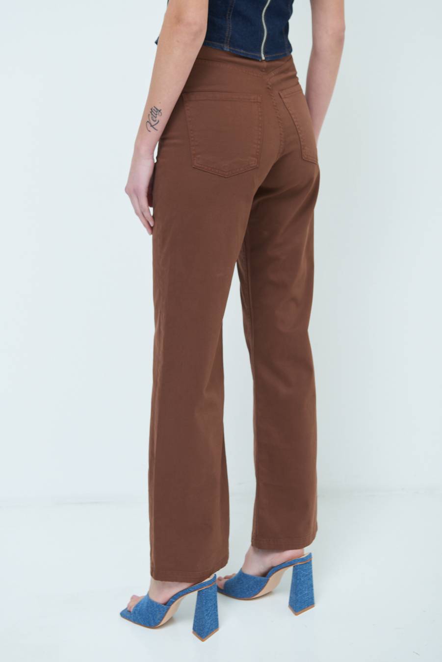 Kikisix PANTALONE PALAZZO MORO Fino al 65% di sconto