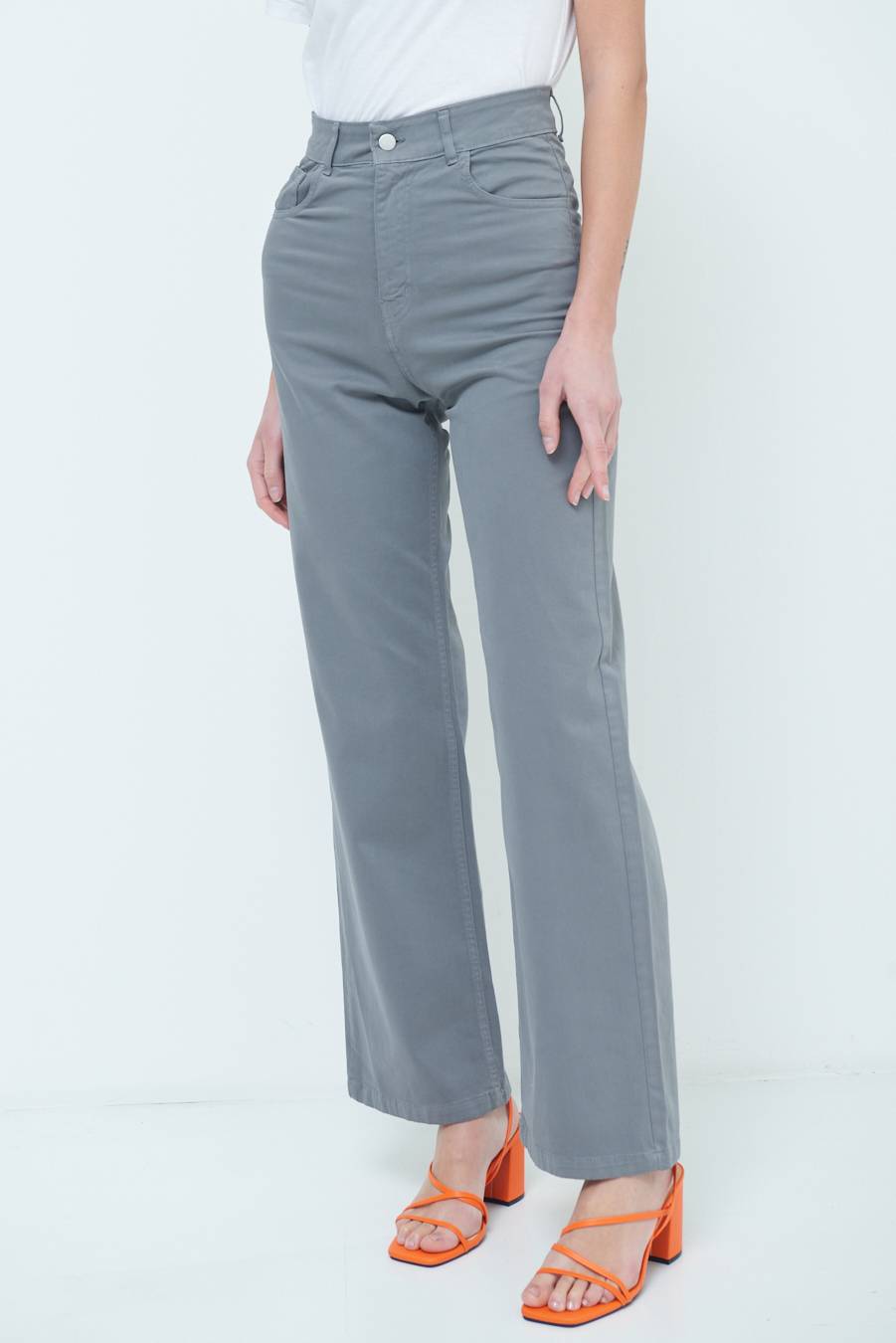 Kikisix PANTALONE PALAZZO GRIGIO Only for today