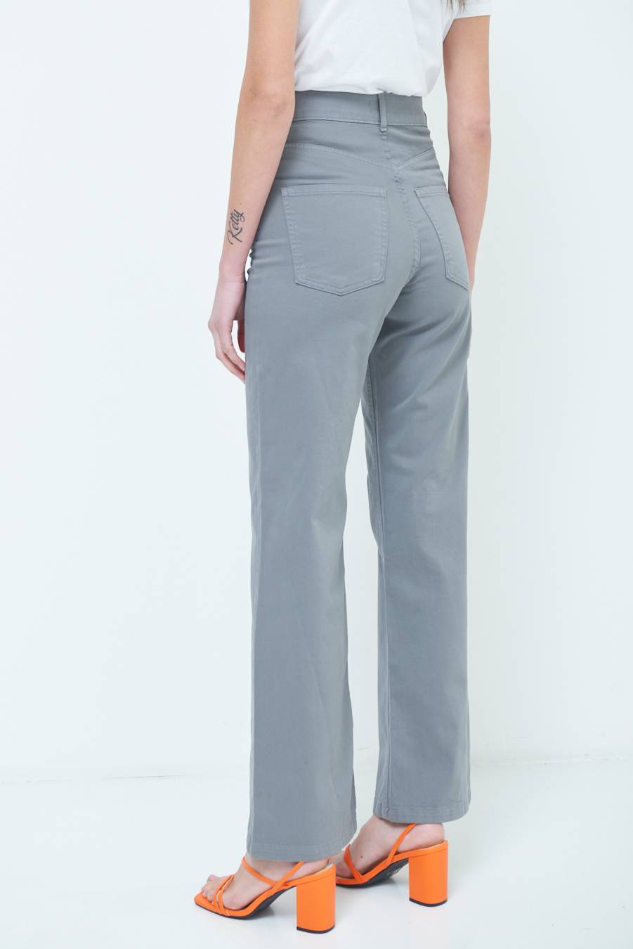 Kikisix PANTALONE PALAZZO GRIGIO Only for today