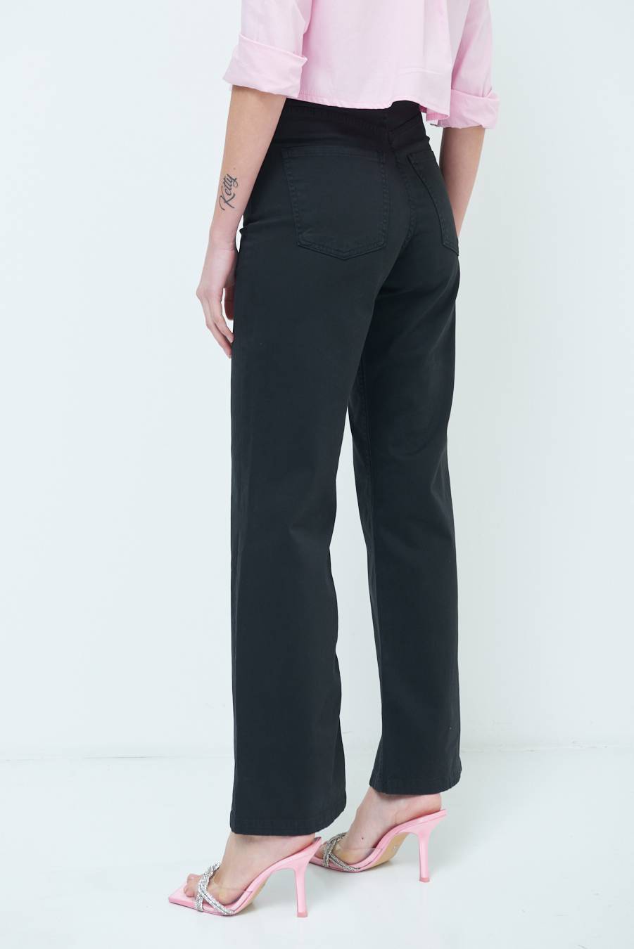 Kikisix PANTALONE PALAZZO NERO Offerta speciale della fabbrica