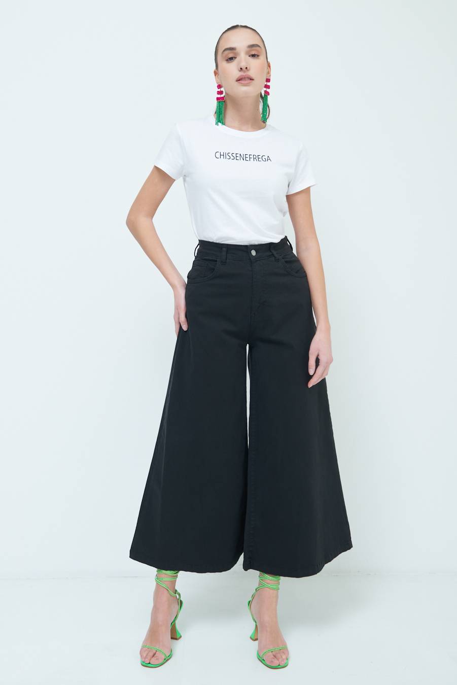 Kikisix PANTALONE/GONNA GABARDINA NERO Discount Store per i nuovi prodotti