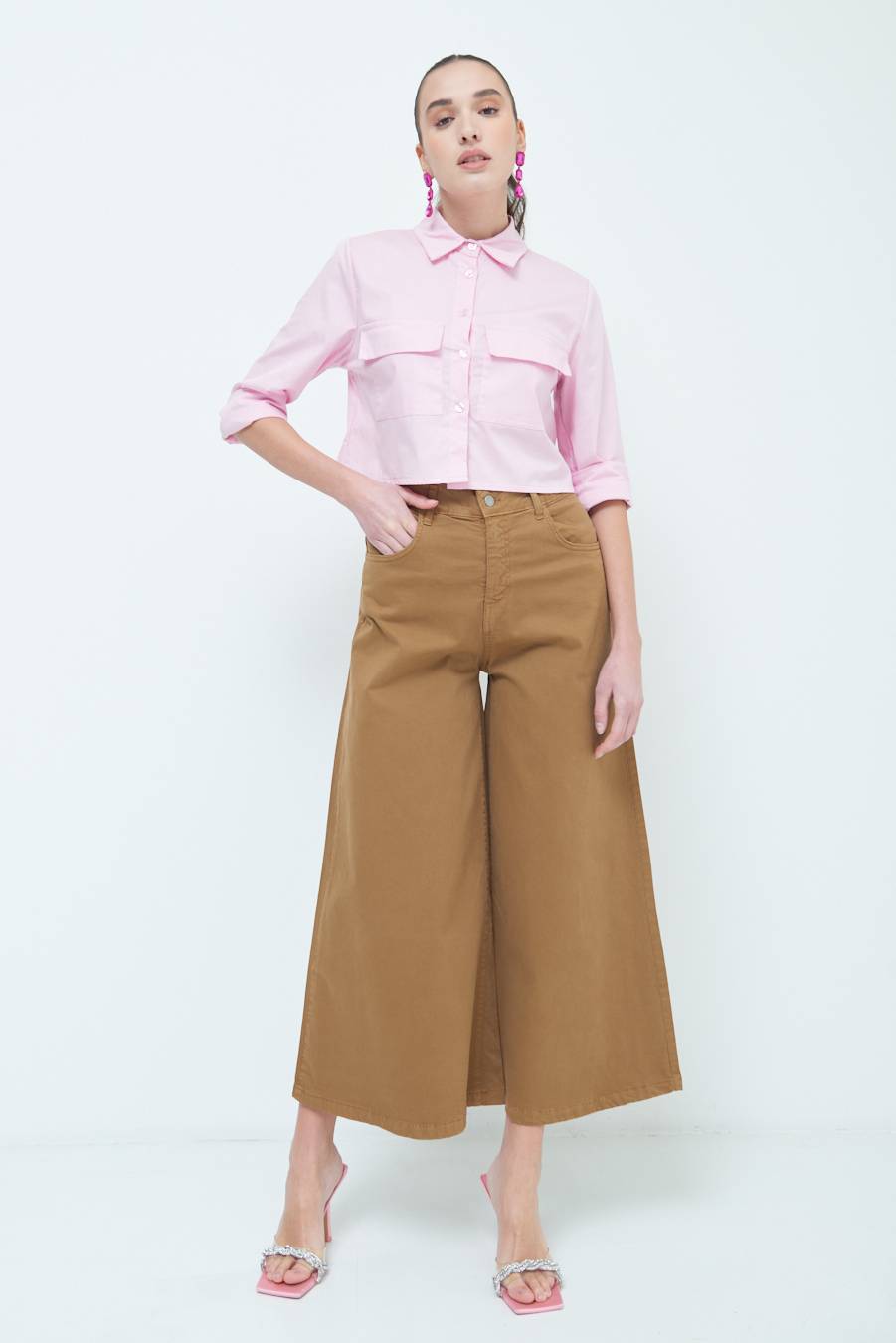 Kikisix PANTALONE/GONNA GABARDINA BEIGE Solo un giorno rimasto