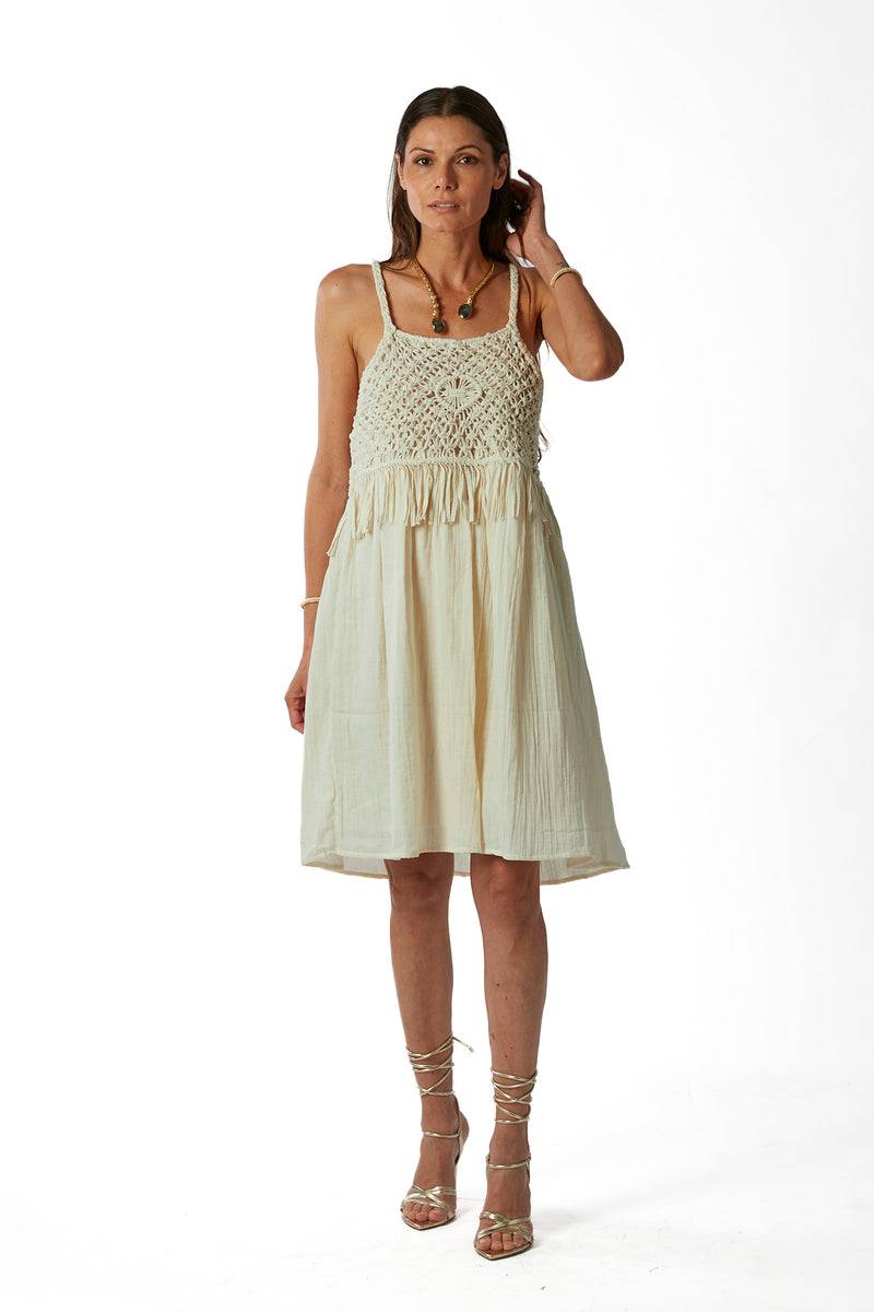 La Kore Soho cotton cord dress In Vendita