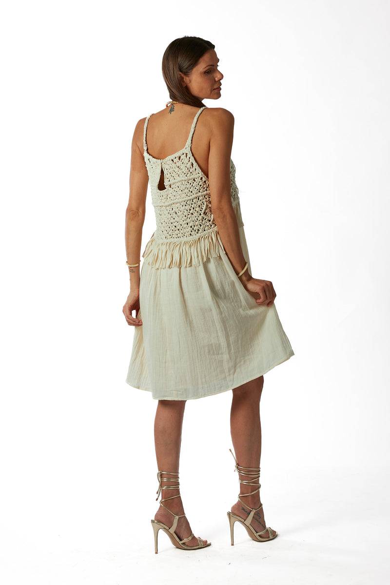 La Kore Soho cotton cord dress In Vendita