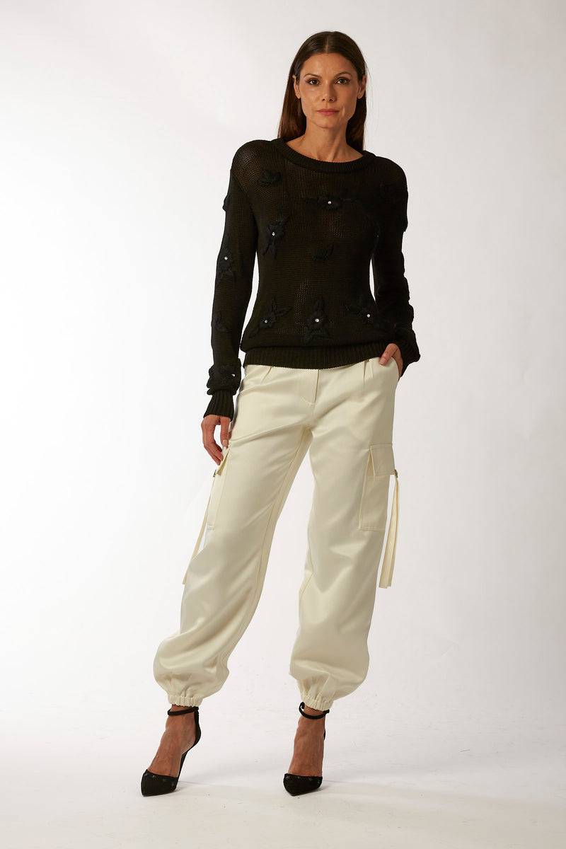 La Kore CITTA DEL MESSICO sweater with yarn embroidery Spedizione Gratuita