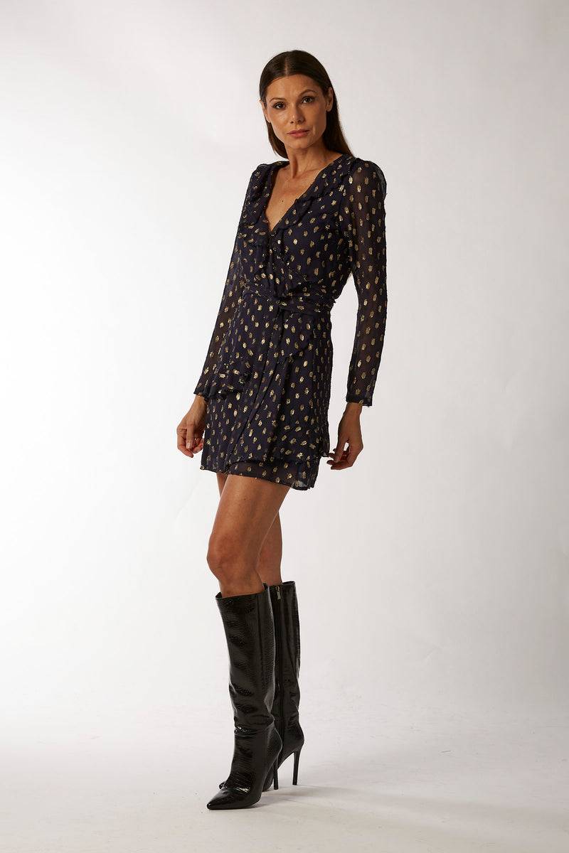 La Kore CAIRO short dress viscose lame Enormi sconti