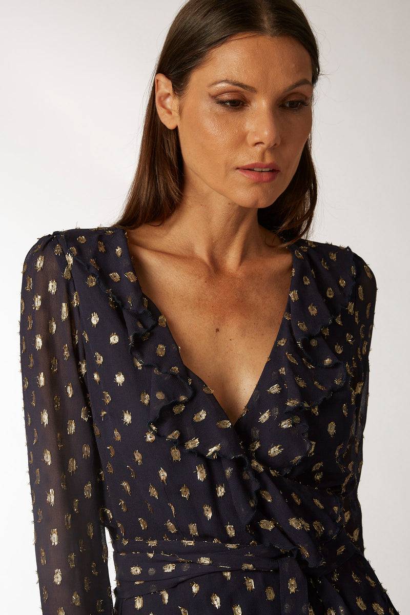 La Kore CAIRO short dress viscose lame Enormi sconti