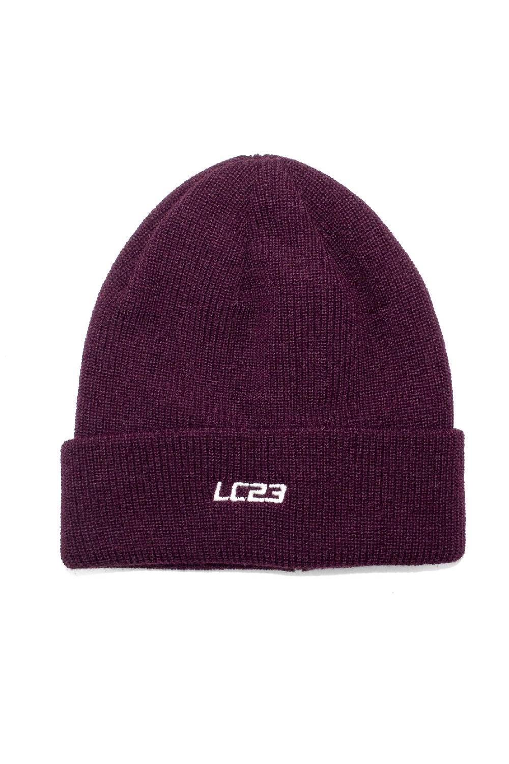 Lc23 Beanie Hat Embroidery Bordeaux Presa