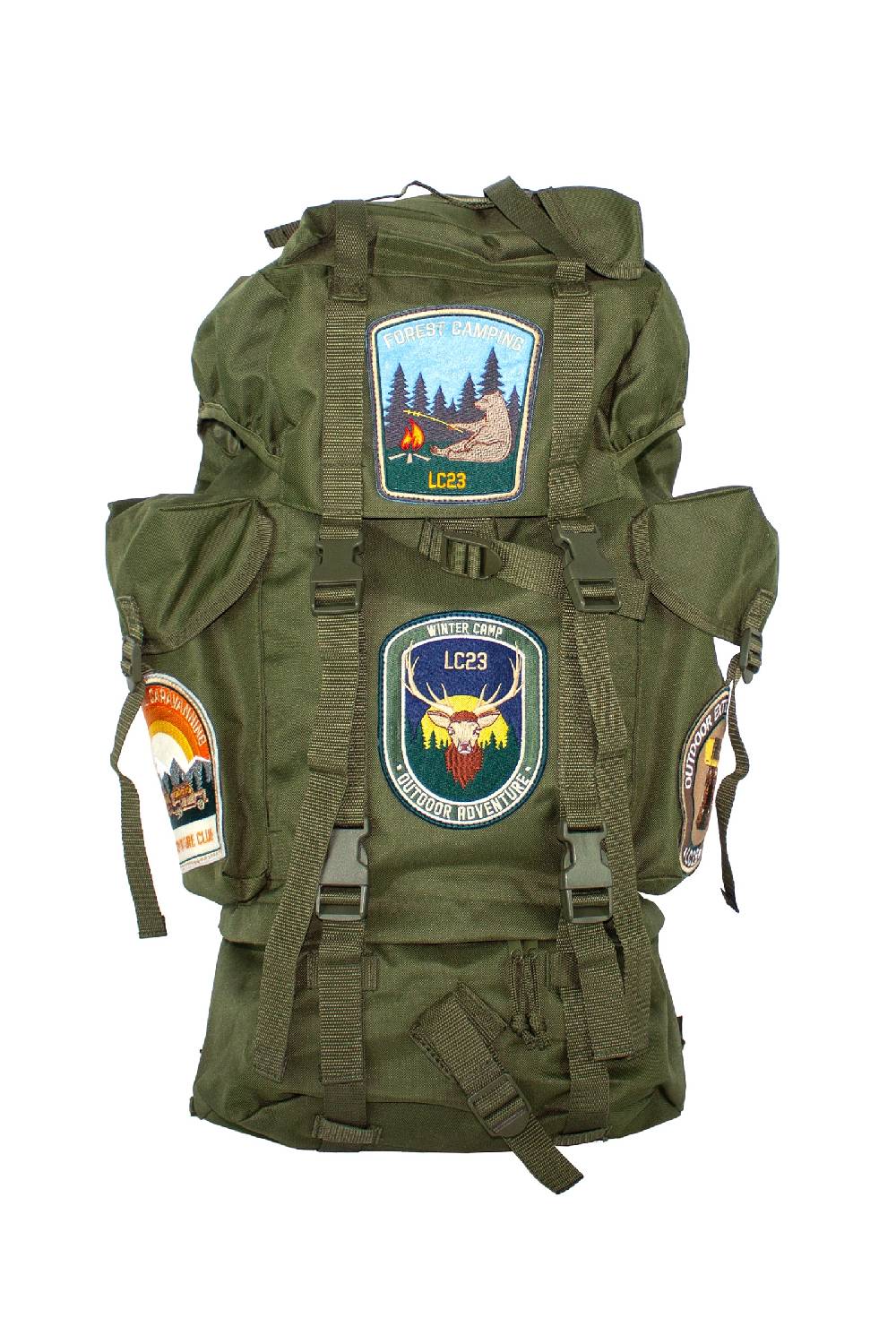 Lc23 LC23 Backpack 65l Army Green Pezzi Unici