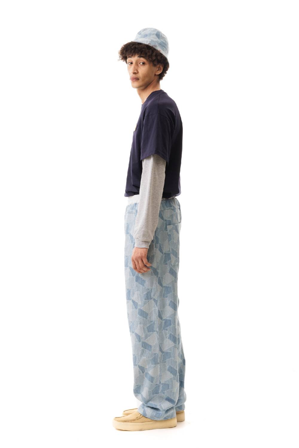 Lc23 Patchwork Denim Pants Vendita Calda