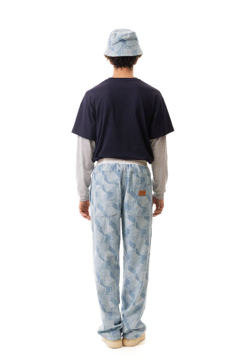 Lc23 Patchwork Denim Pants Vendita Calda