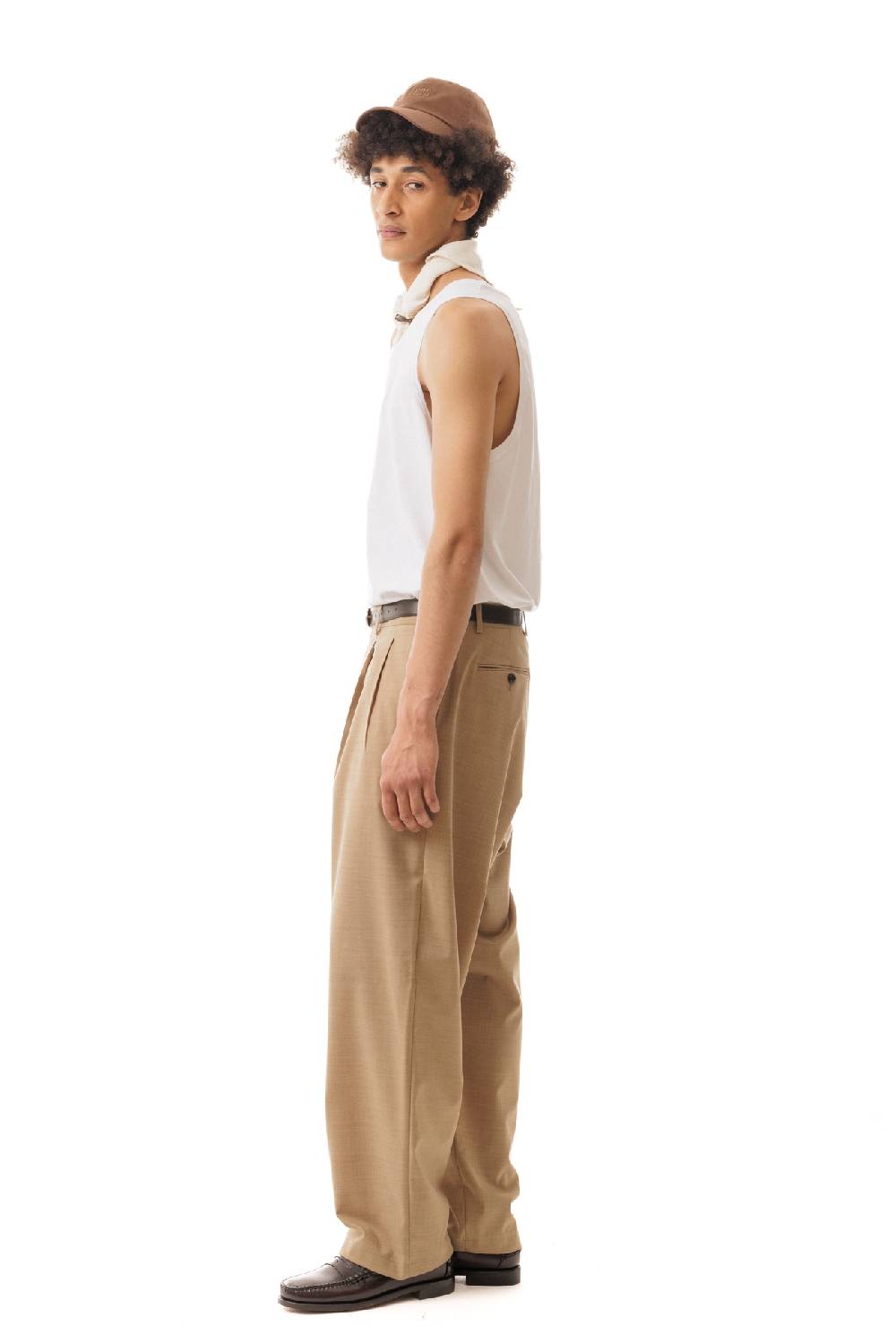 Lc23 Nylon-Wool Trousers Camel I Più Venduti