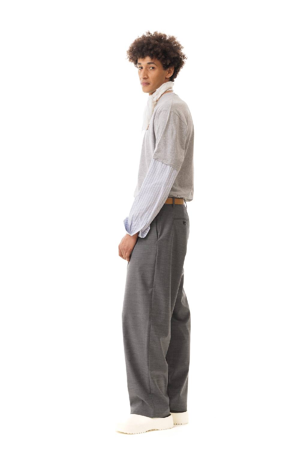 Lc23 Nylon-Wool Trousers Grey Offerta Anniversario