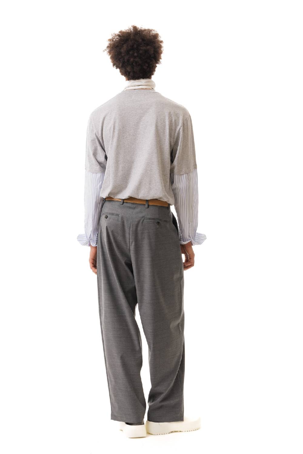 Lc23 Nylon-Wool Trousers Grey Offerta Anniversario