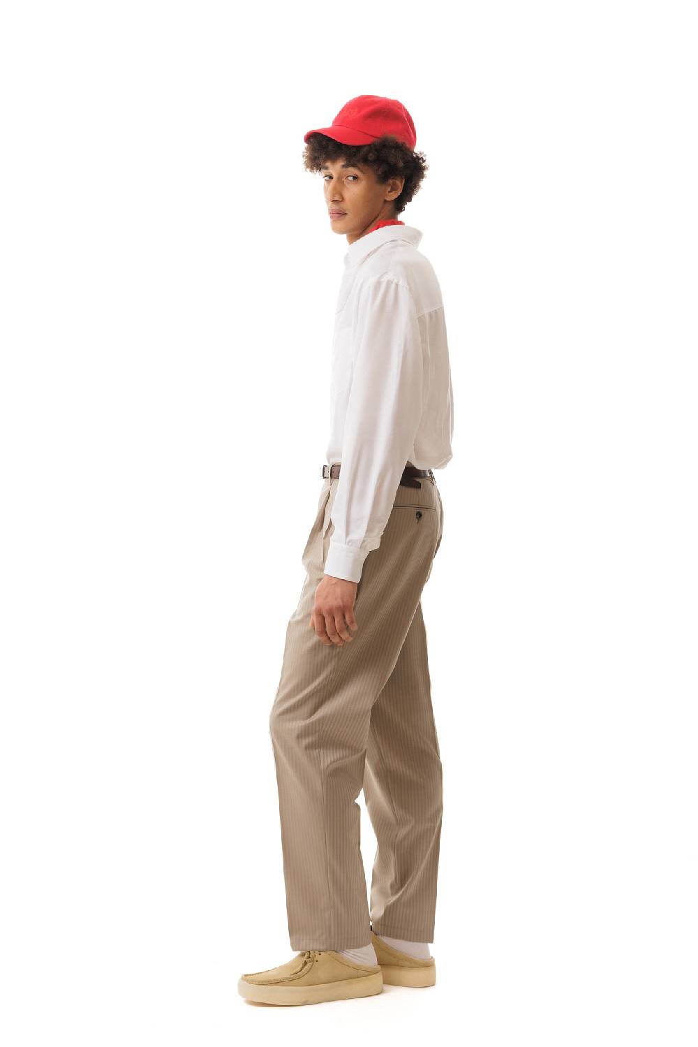 Lc23 Stripes Beige Trousers Moda