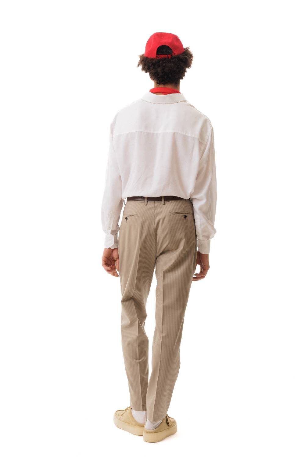 Lc23 Stripes Beige Trousers Moda