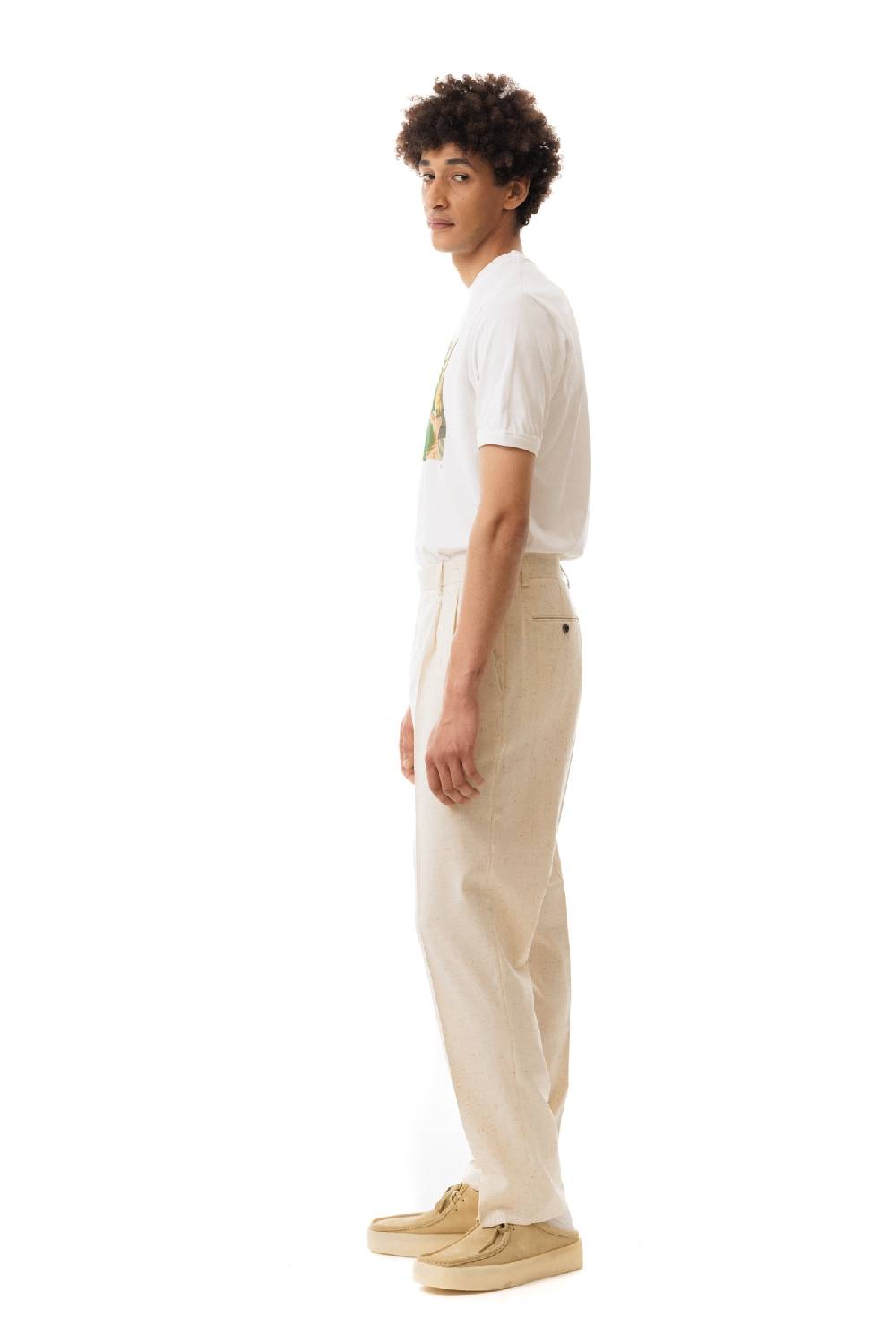 Lc23 Misto Lino Cream Trousers 2025