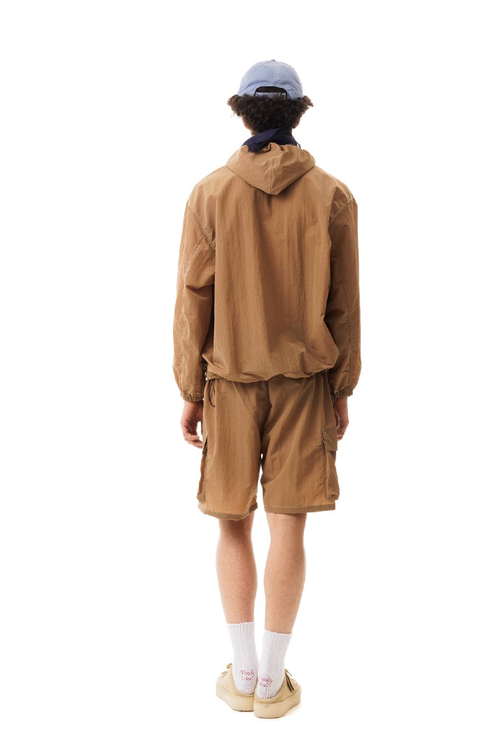 Lc23 Nylon Hooded Jacket Brown 2025