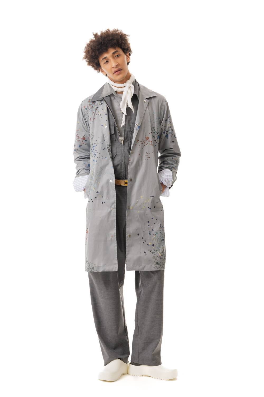 Lc23 Splash Printed Nylon Coat