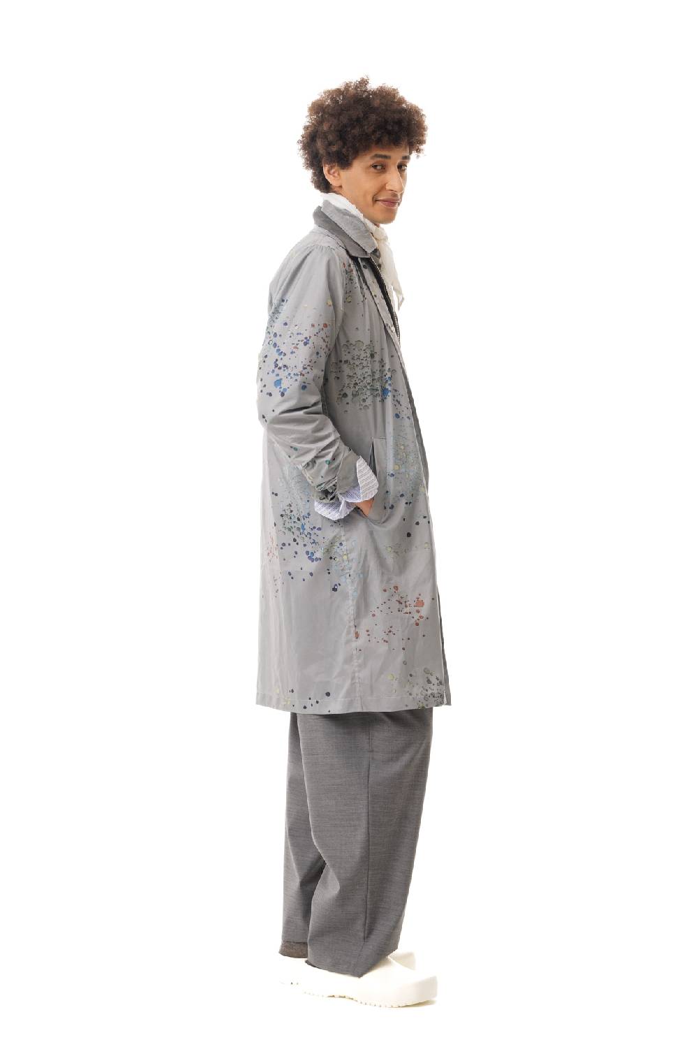 Lc23 Splash Printed Nylon Coat Nuovo