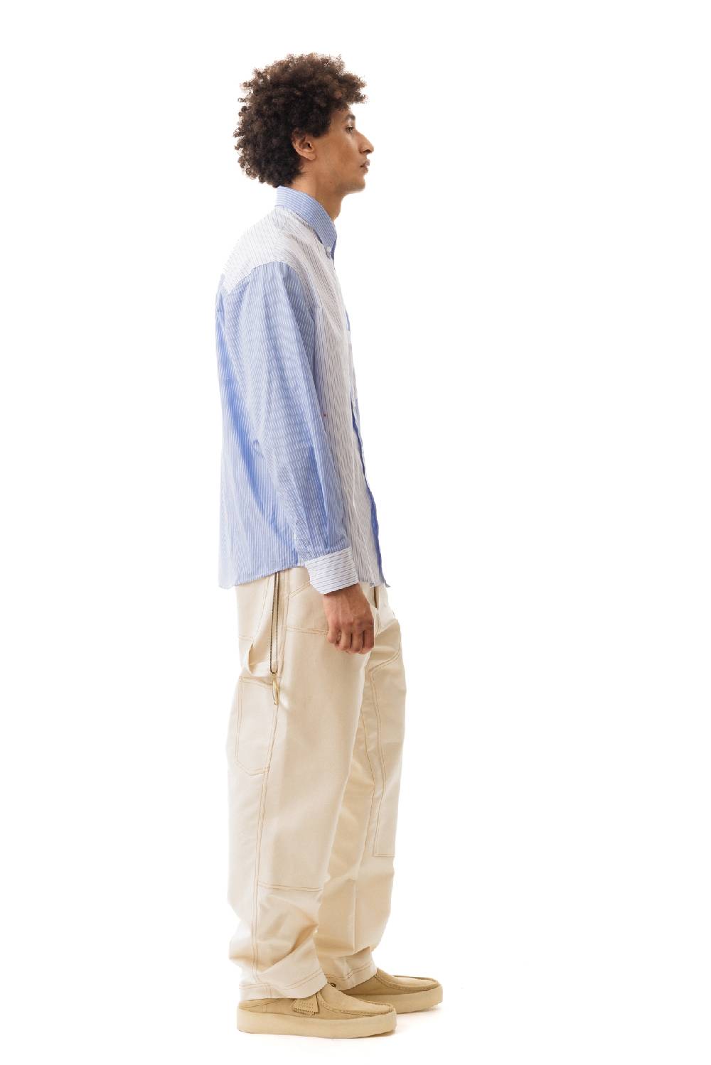 Lc23 Double Popeline Stripes Shirt Blue Promozione Limitata