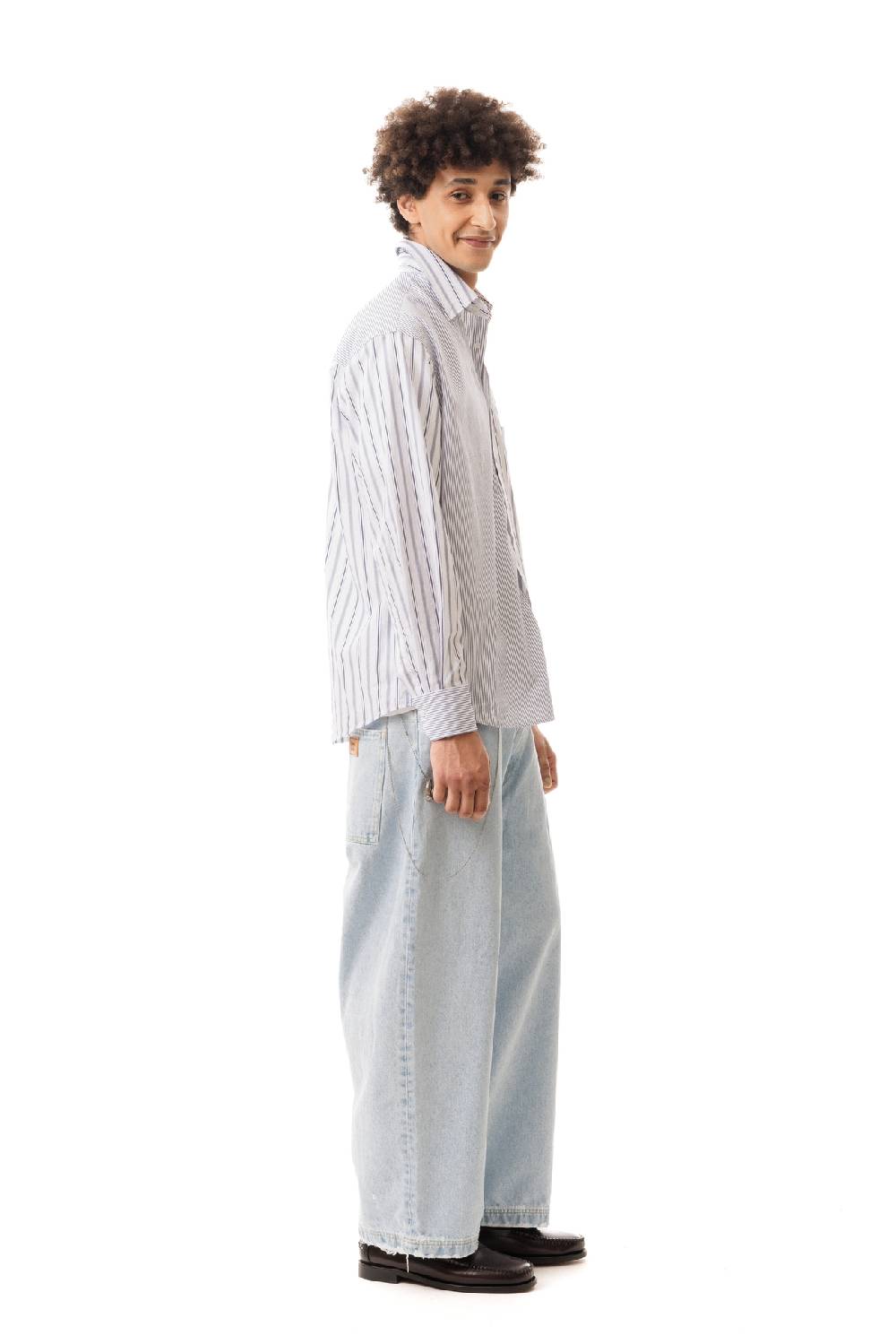 Lc23 Double Popeline Stripes Shirt Navy Fino Al -60%
