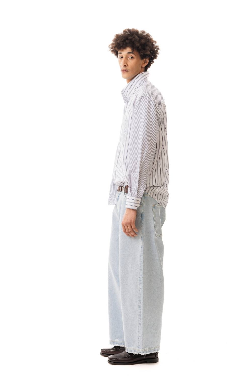 Lc23 Double Popeline Stripes Shirt Navy Fino Al -60%