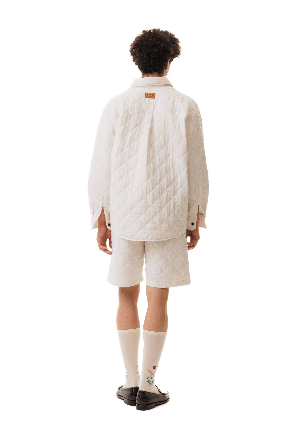 Lc23 Quilted Popeline Overshirt Cream Outlet