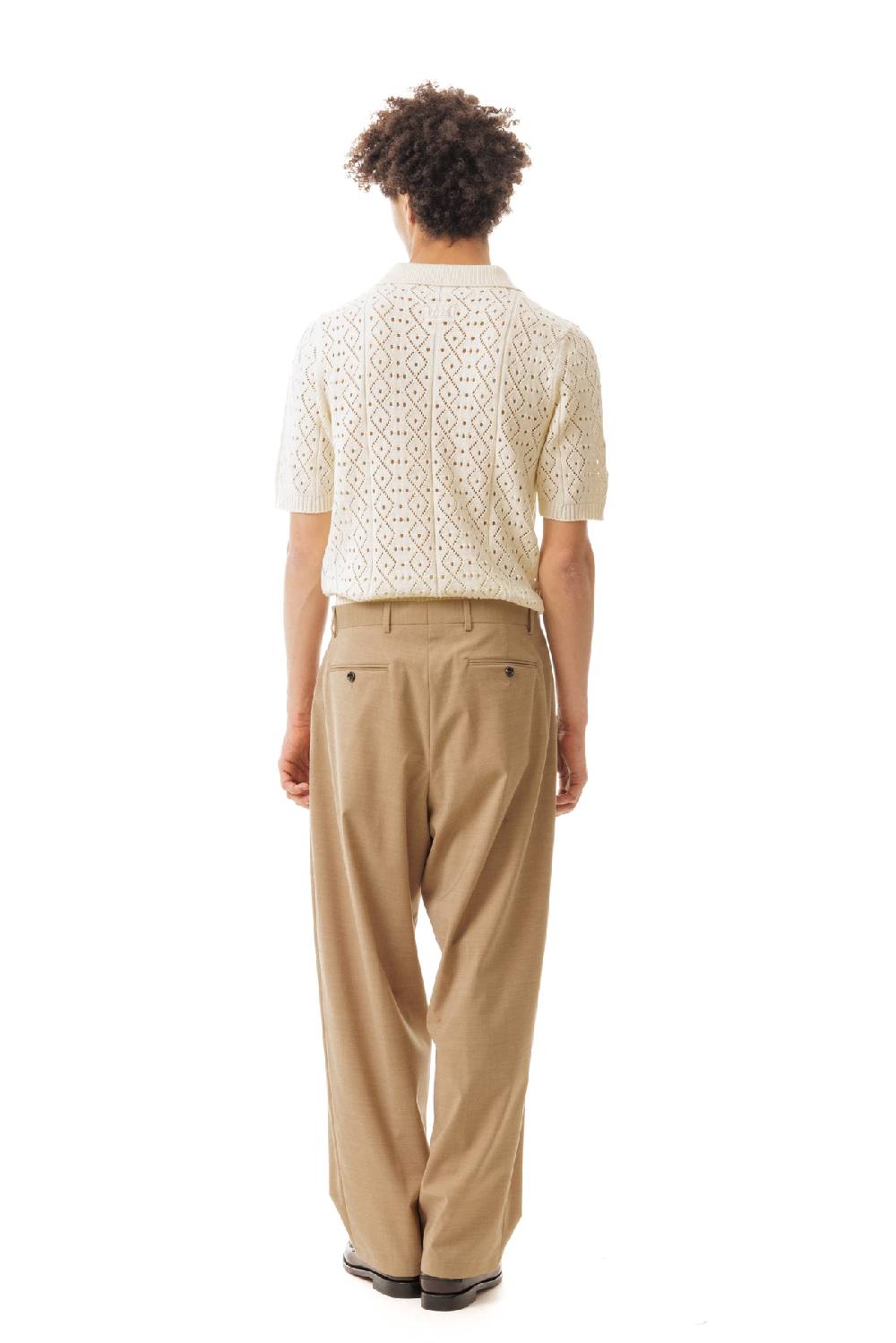 Lc23 Crochet Polo Sweater Hotsell