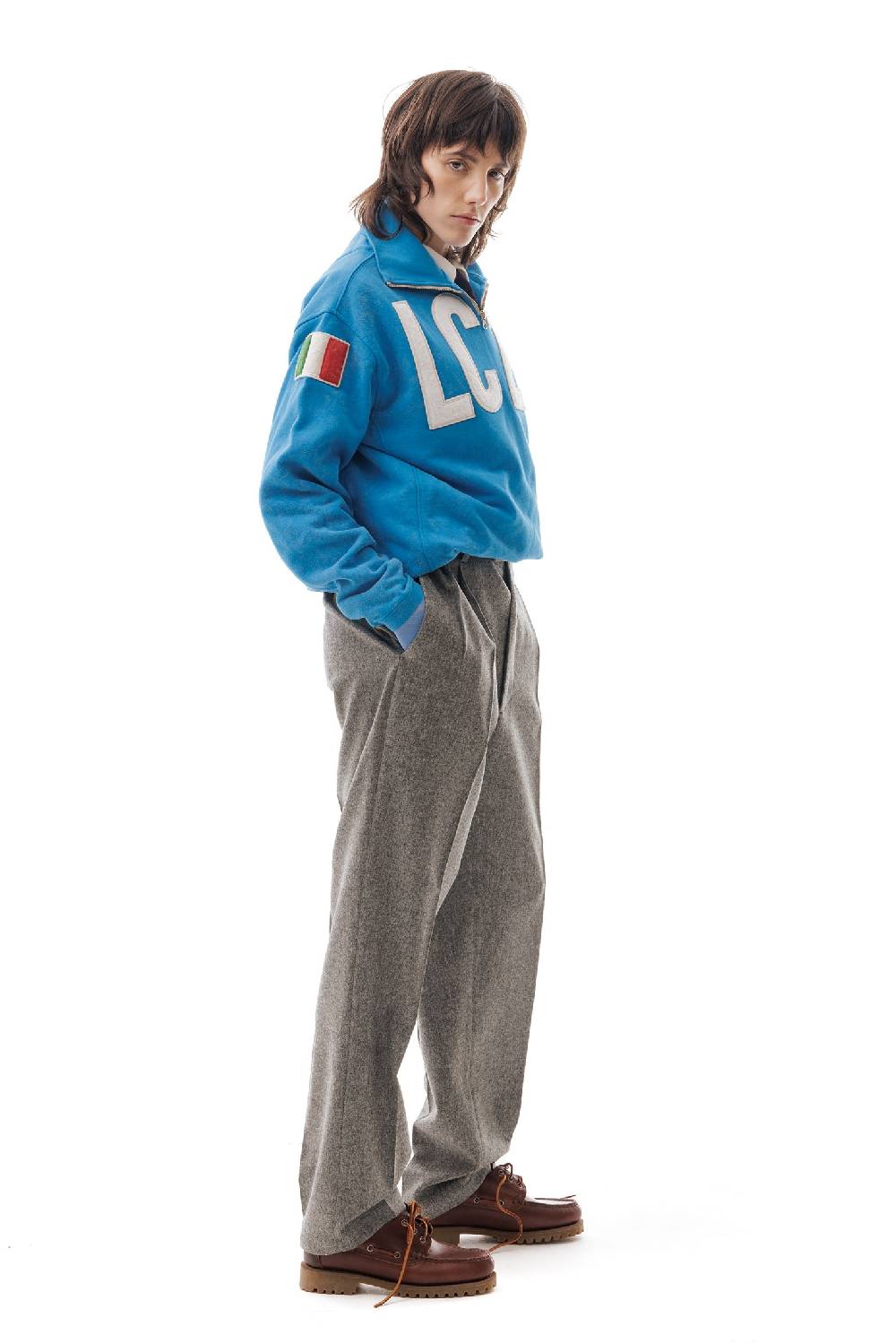 Lc23 LC23 x KAPPA EROI SWEATER BLUE Soddisfazione Garantita