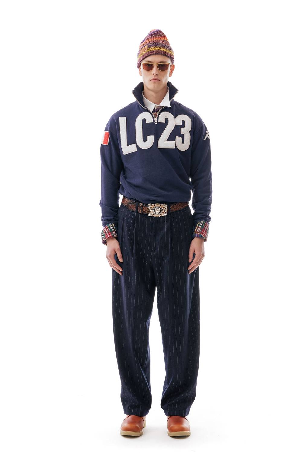 Lc23 LC23 x KAPPA EROI SWEATER NAVY Qualità Garantita
