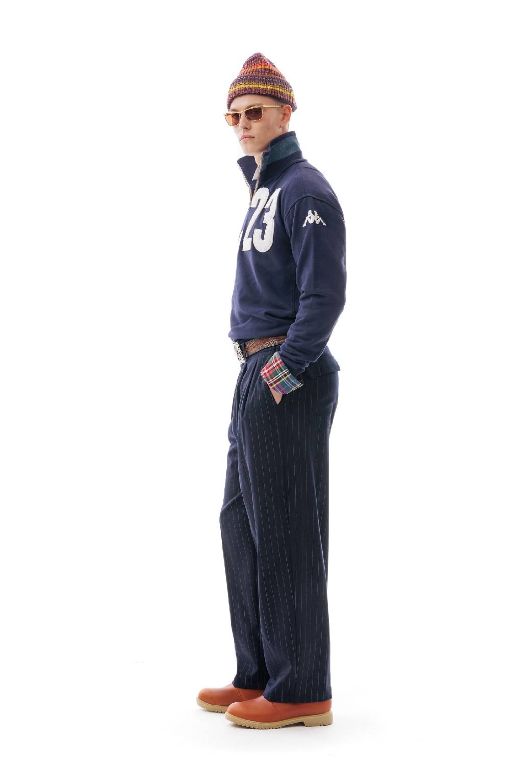 Lc23 LC23 x KAPPA EROI SWEATER NAVY Qualità Garantita