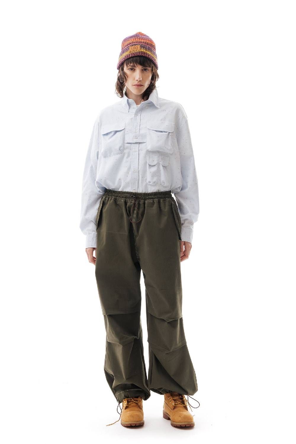 Lc23 Paracadute Pants Army Green Shopping Online