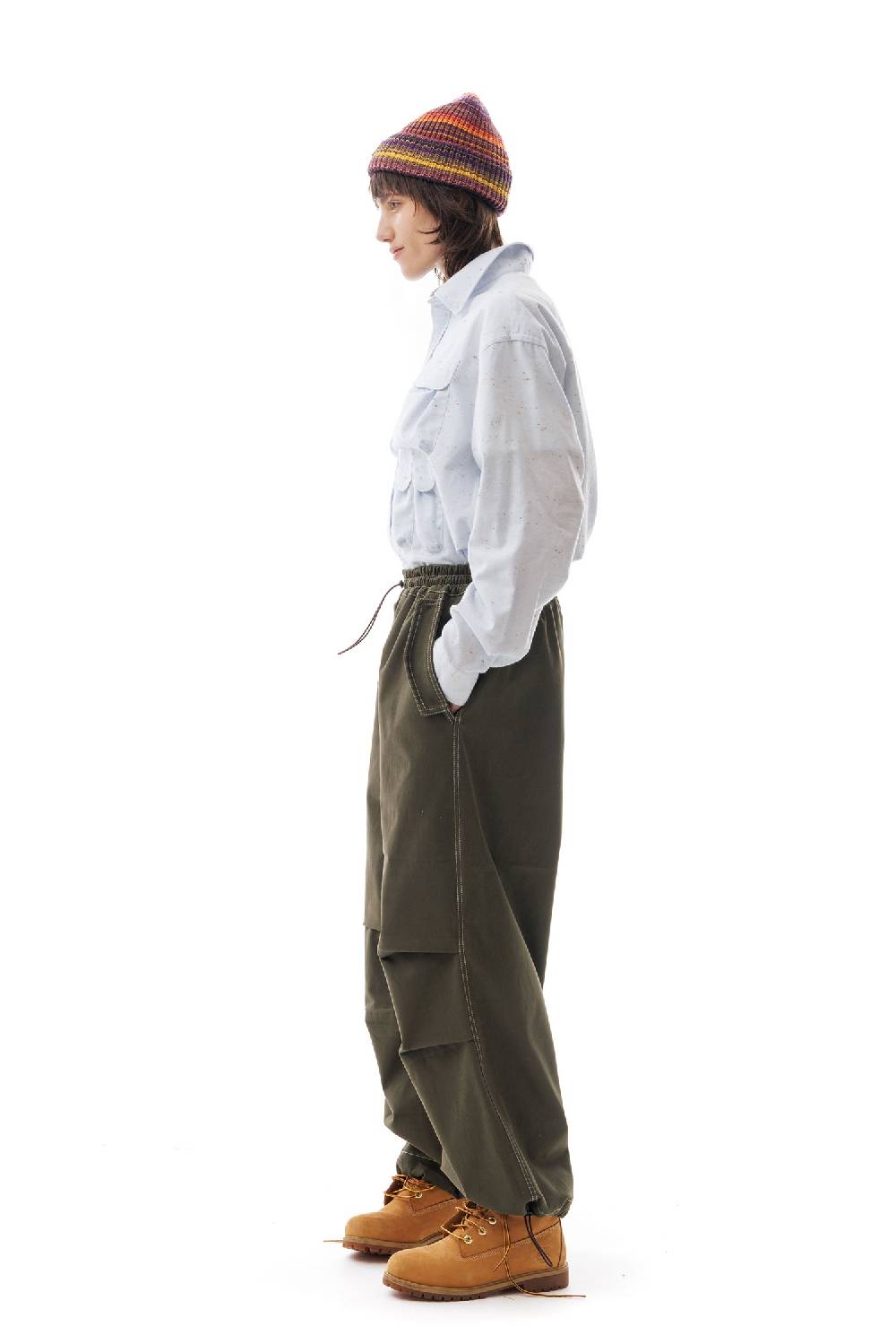 Lc23 Paracadute Pants Army Green Shopping Online