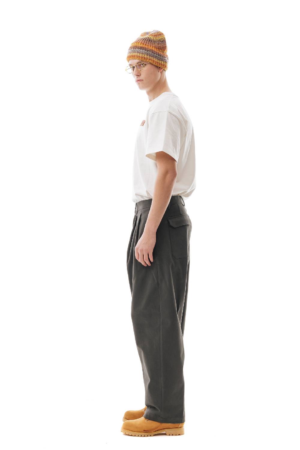 Lc23 Gabardina Double Pence Trousers Dark Grey Affare Del Giorno