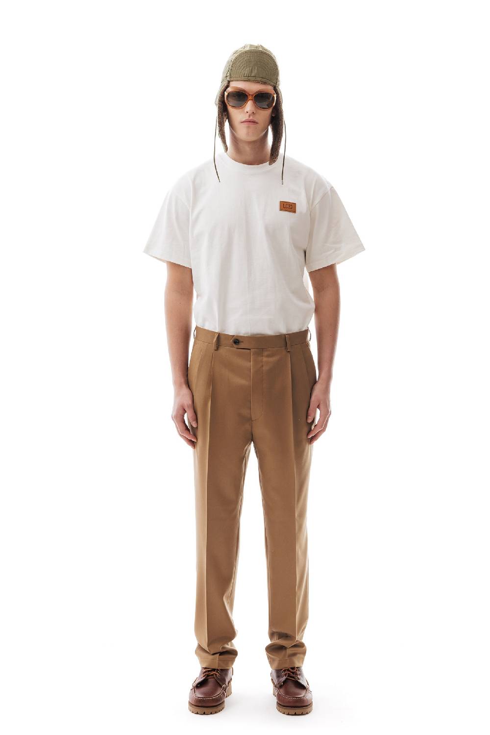 Lc23 Flannel Camel Trousers Sconto