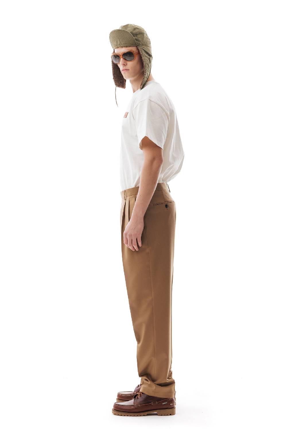 Lc23 Flannel Camel Trousers Sconto