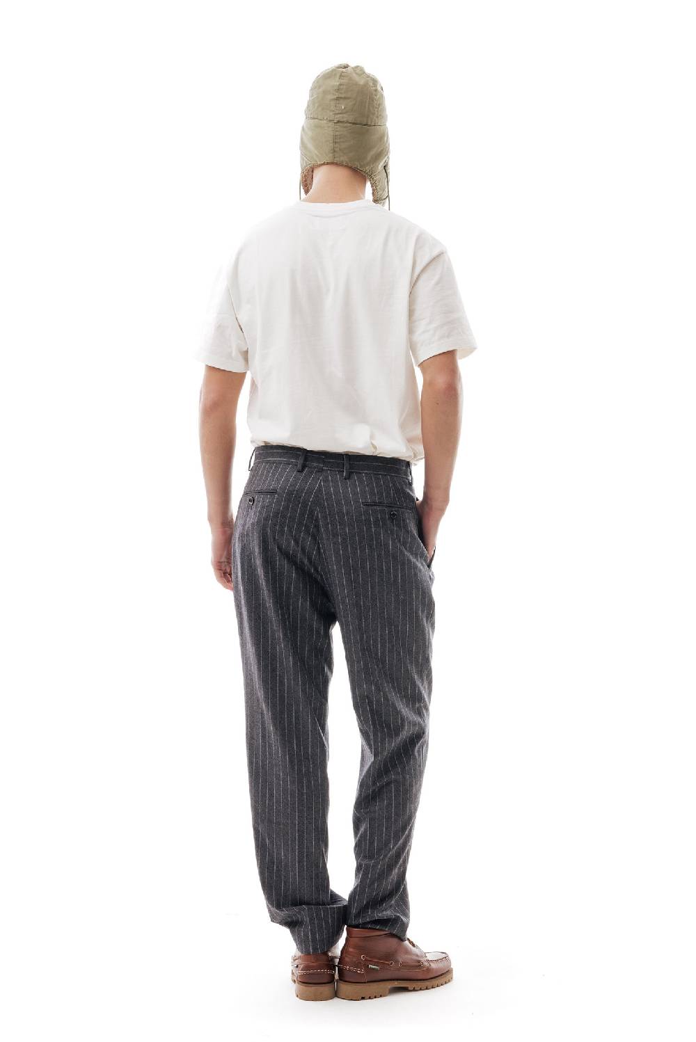 Lc23 Gessato Grey Trousers Online