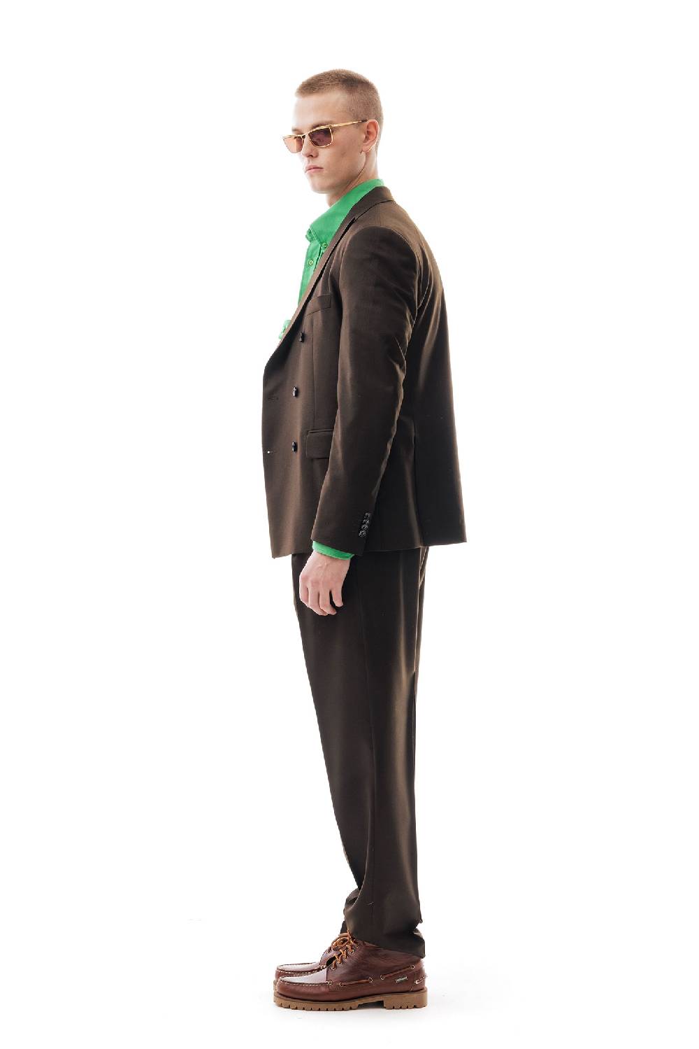 Lc23 Flannel Dark Brown Blazer In Vendita
