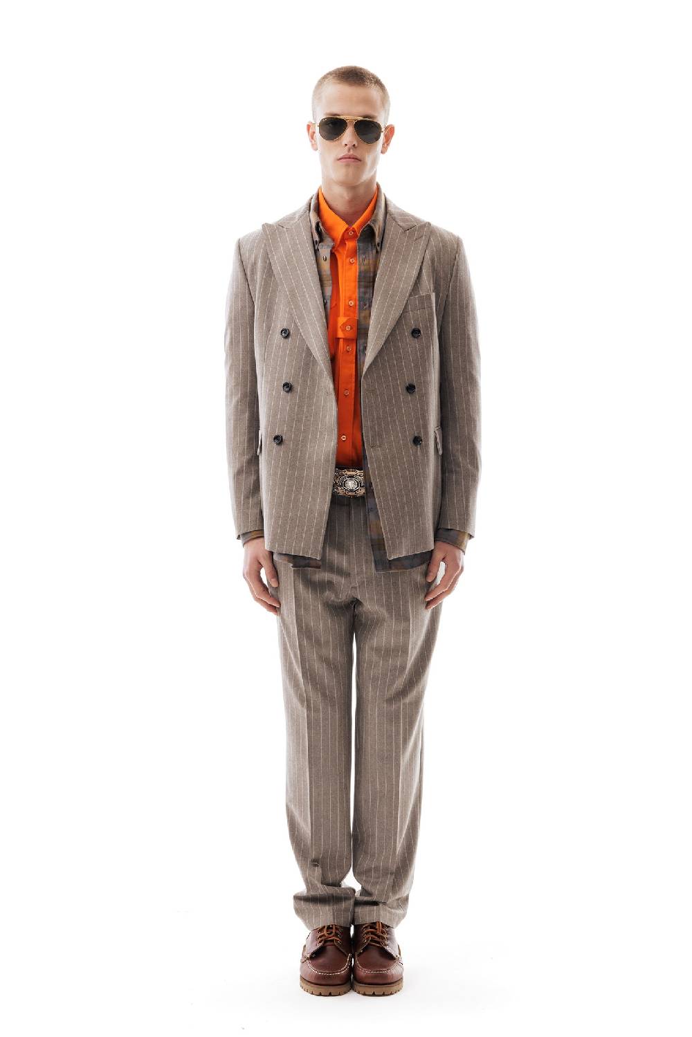 Lc23 Gessato Beige Blazer Offerte