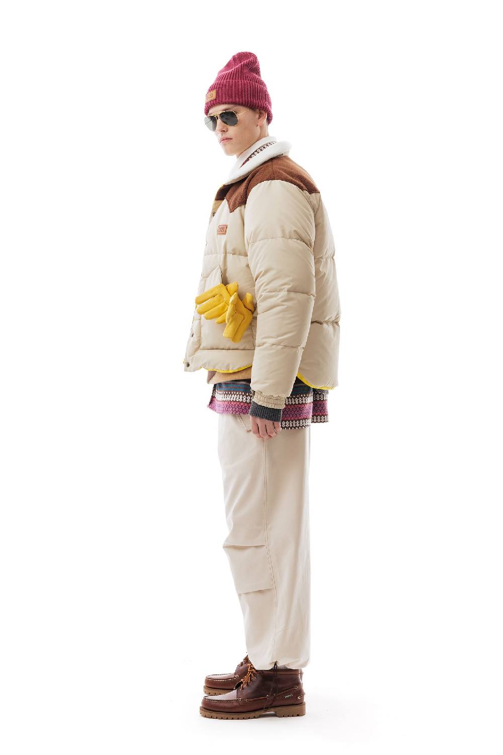Lc23 Paneled Down Jacket Beige I Più Venduti